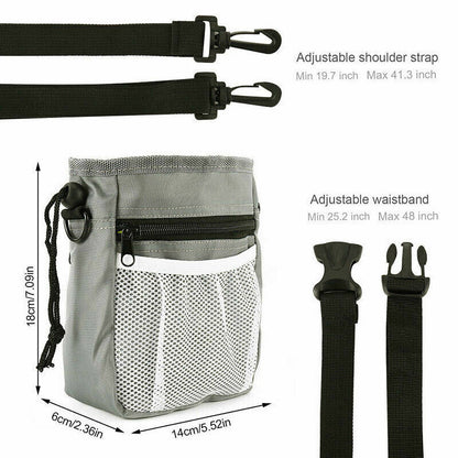 Dog Training Walking Pouch Treat Storage Bag Dispenser Obedience Snack Holder UK