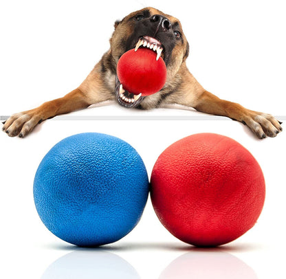 HIGH BOUNCING Indestructible Tough Solid Core Rubber Dog Ball Interactive Toys