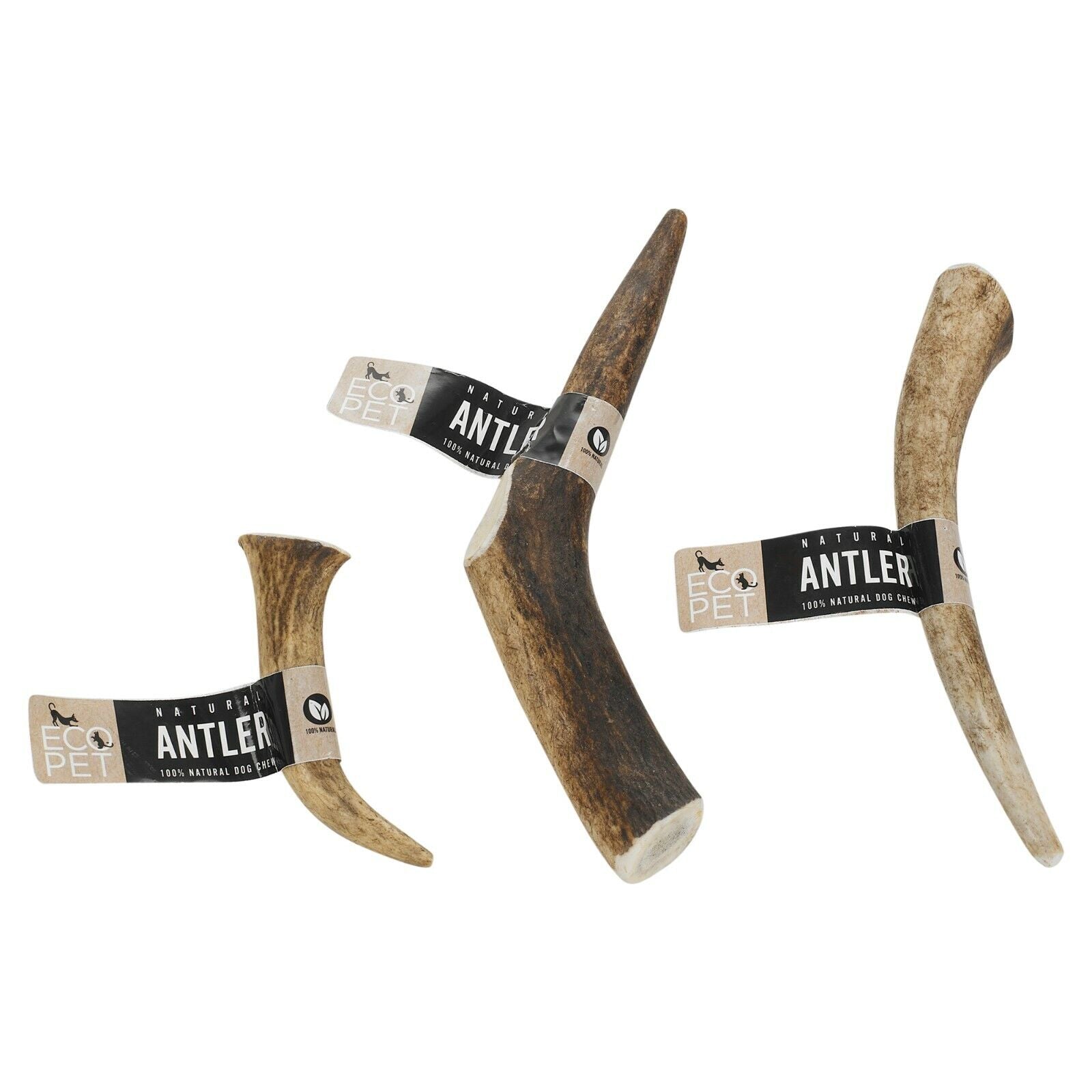Genuine Natural Long Lasting Red Deer Elk Antlers Dog Chew Toy Treat