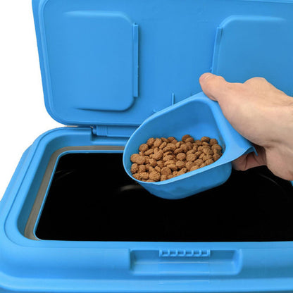 LARGE 15KG AIRTIGHT PET FOOD CONTAINER STORAGE BIN BOX CAT DOG BISCUIT DRY FEED