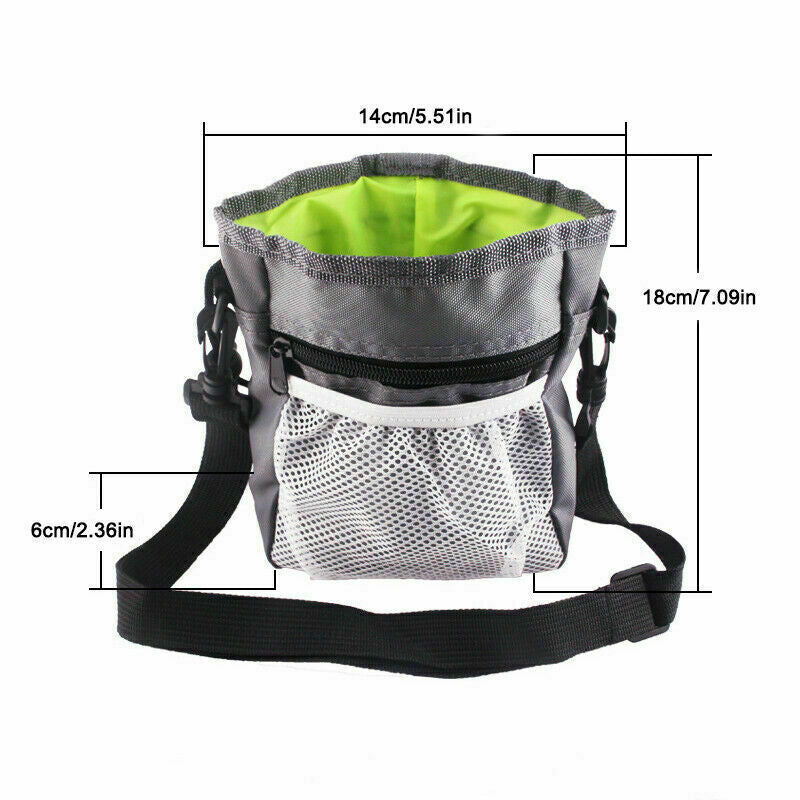 Dog Training Walking Pouch Treat Storage Bag Dispenser Obedience Snack Holder UK