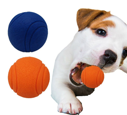 HIGH BOUNCING Indestructible Tough Solid Core Rubber Dog Ball Interactive Toys