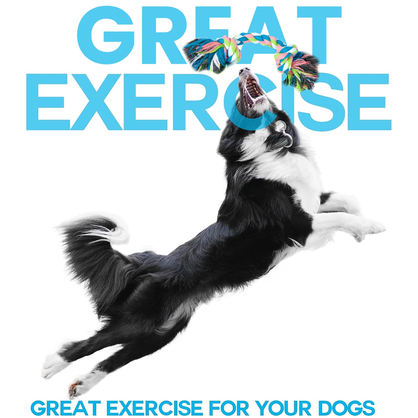 10 PCS DOG ROPE TOYS SET TOUGH STRONG CHEW KNOT TOYS PUPPY BEAR COTTON PET TOYS