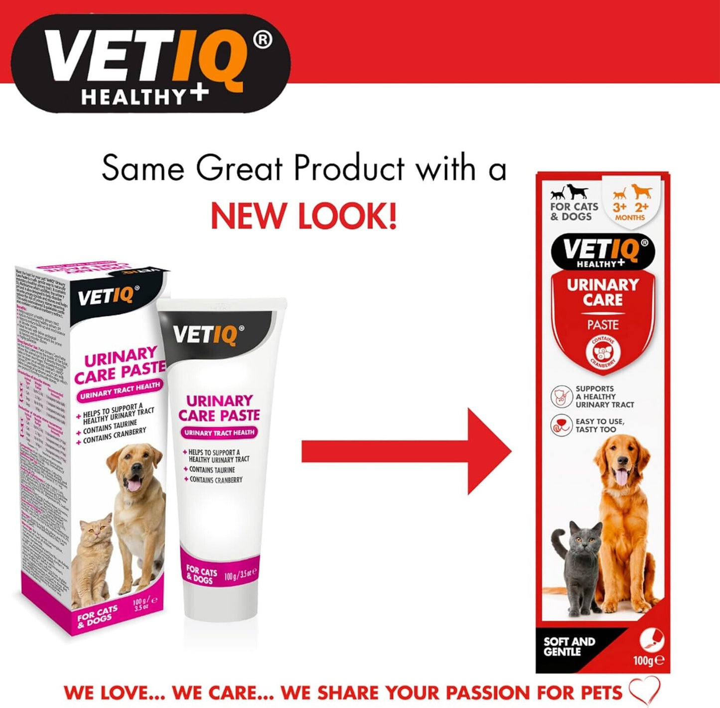 VETIQ Urinary Care Paste 100G Dog and Cat Urinary Supplement