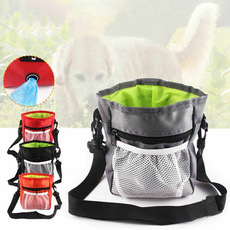 Dog Training Walking Pouch Treat Storage Bag Dispenser Obedience Snack Holder UK
