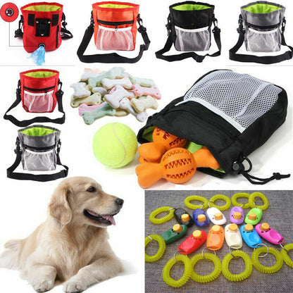 Dog Training Walking Pouch Treat Storage Bag Dispenser Obedience Snack Holder UK