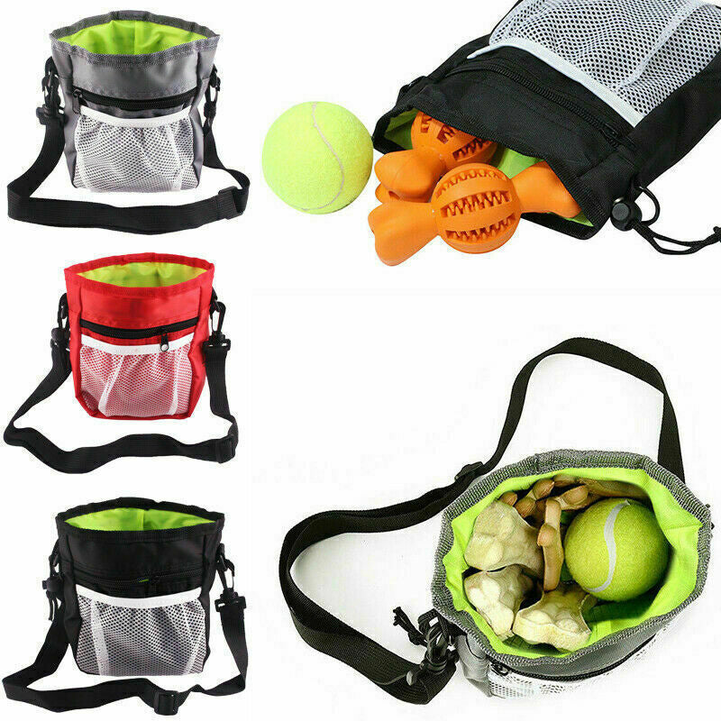 Dog Training Walking Pouch Treat Storage Bag Dispenser Obedience Snack Holder UK