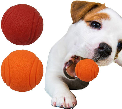 HIGH BOUNCING Indestructible Tough Solid Core Rubber Dog Ball Interactive Toys
